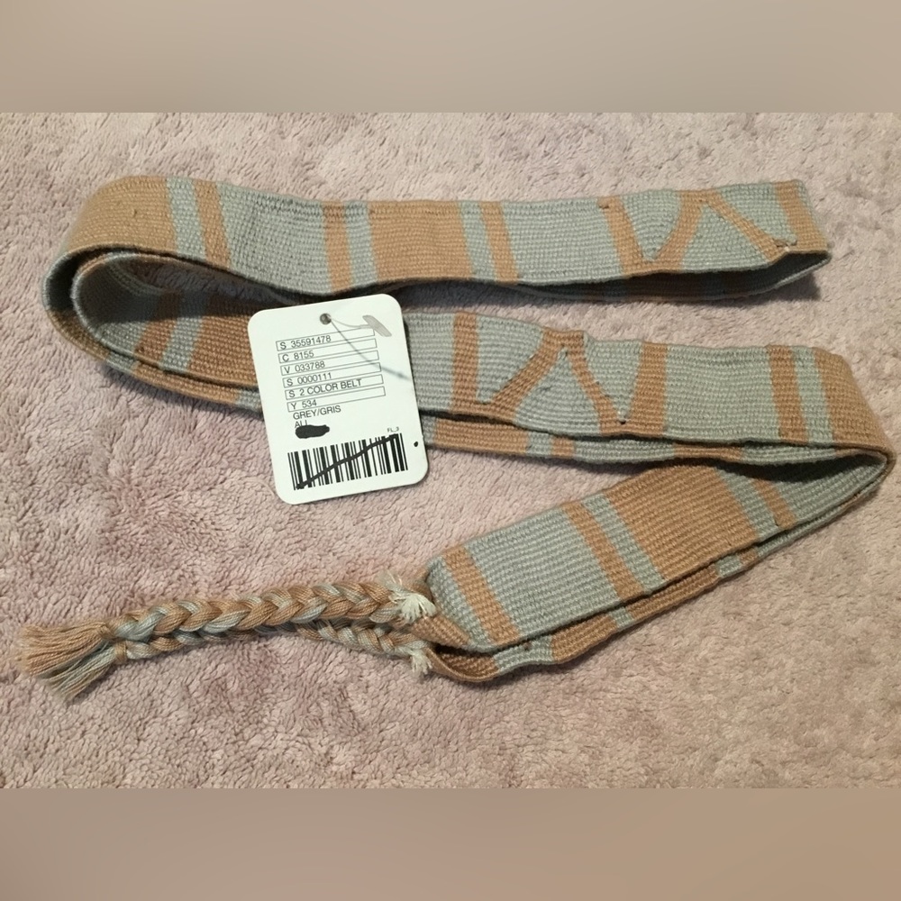 Free People Tie Belt Small Grey - Picture 2 of 3